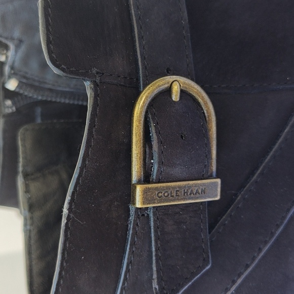 Cole Haan Black Suede ankle boots size 7 - Picture 2 of 10